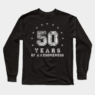 Vintage 50 years of awesomeness Long Sleeve T-Shirt